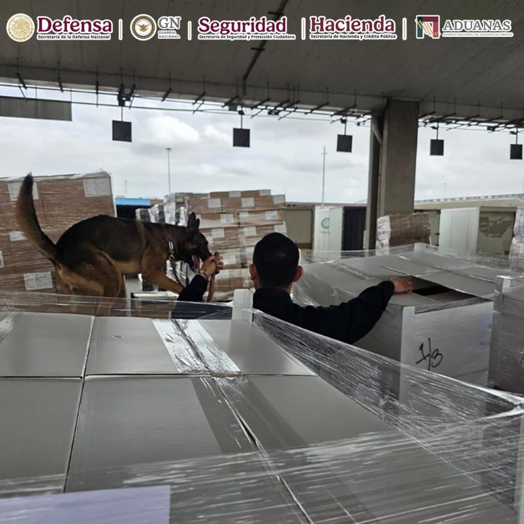 ANAM Y GN ASEGURAN 1.3 TONELADAS DE METANFETAMINA Y 10 KILOS DE FENTANILO EN LA ADUANA DE TIJUANA, BAJA CALIFORNIA