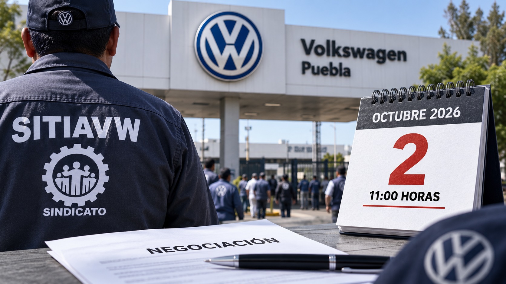 Sindicato de Volkswagen prorroga emplazamiento a huelga al 2 de octubre