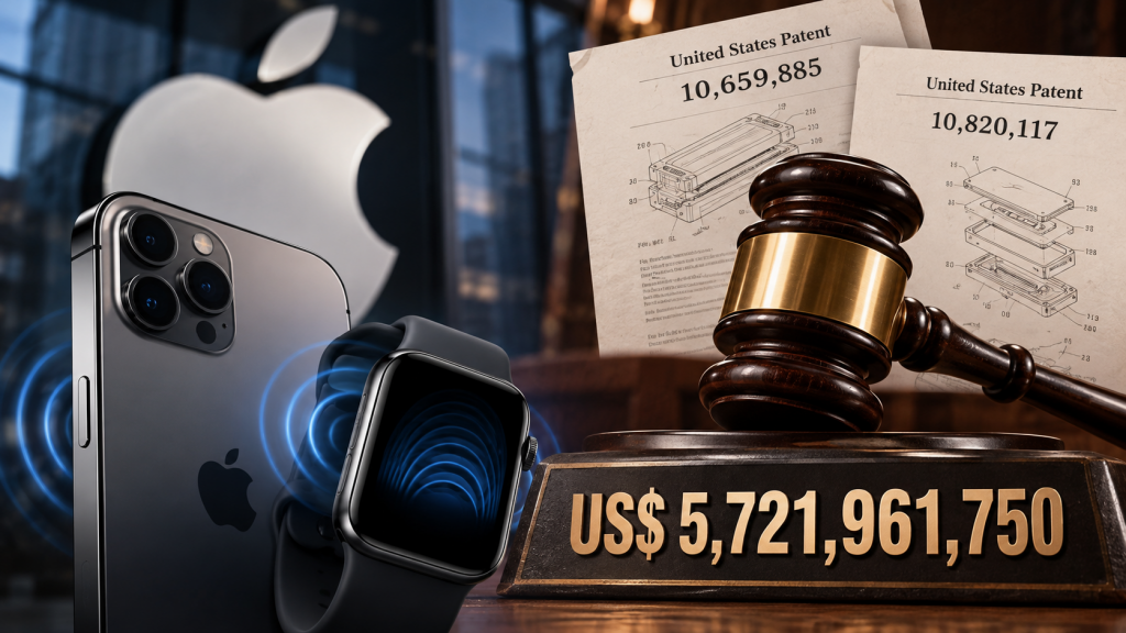 Apple enfrenta pago récord de 5 mil 721 mdd por infringir patentes del Taptic Engine