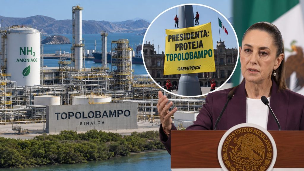Planta de amoniaco en Topolobampo sigue en pie; Sheinbaum aún no decide su futuro