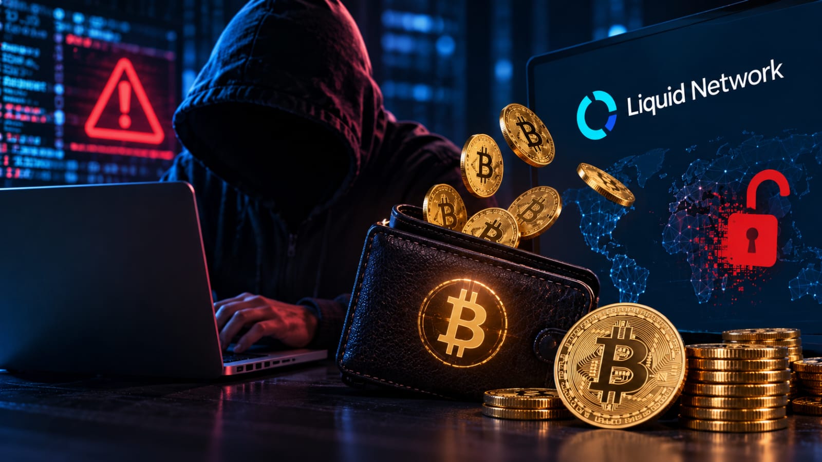 Hackers roban 320 millones de dólares en Bitcoin a Liquid Network