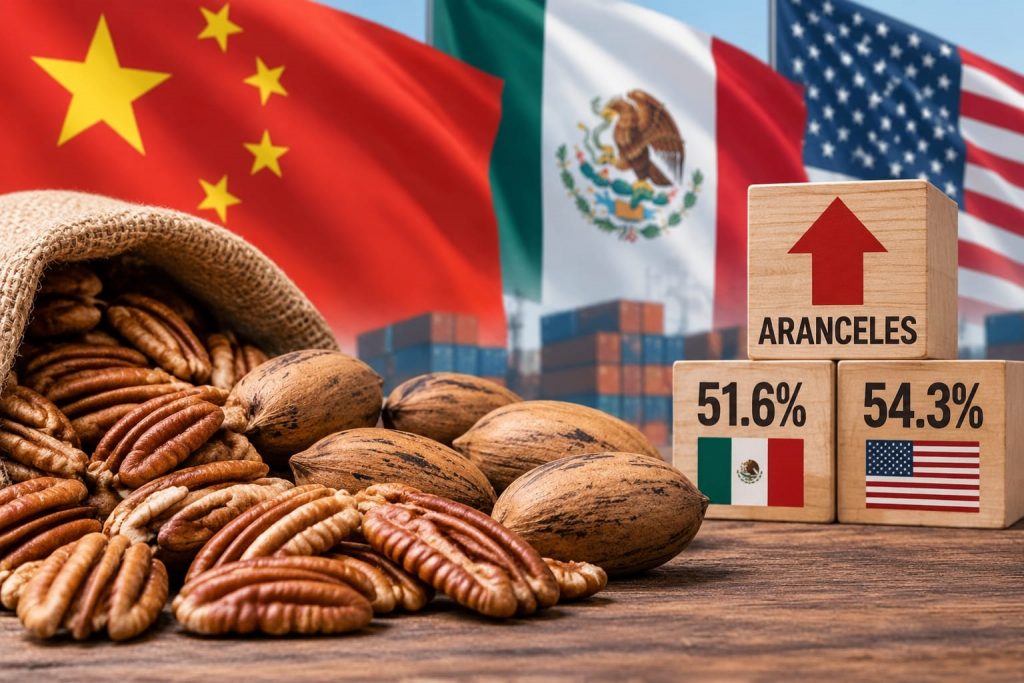China amplía hasta marzo de 2027 investigación por presunto dumping de nuez pecana de México y EU