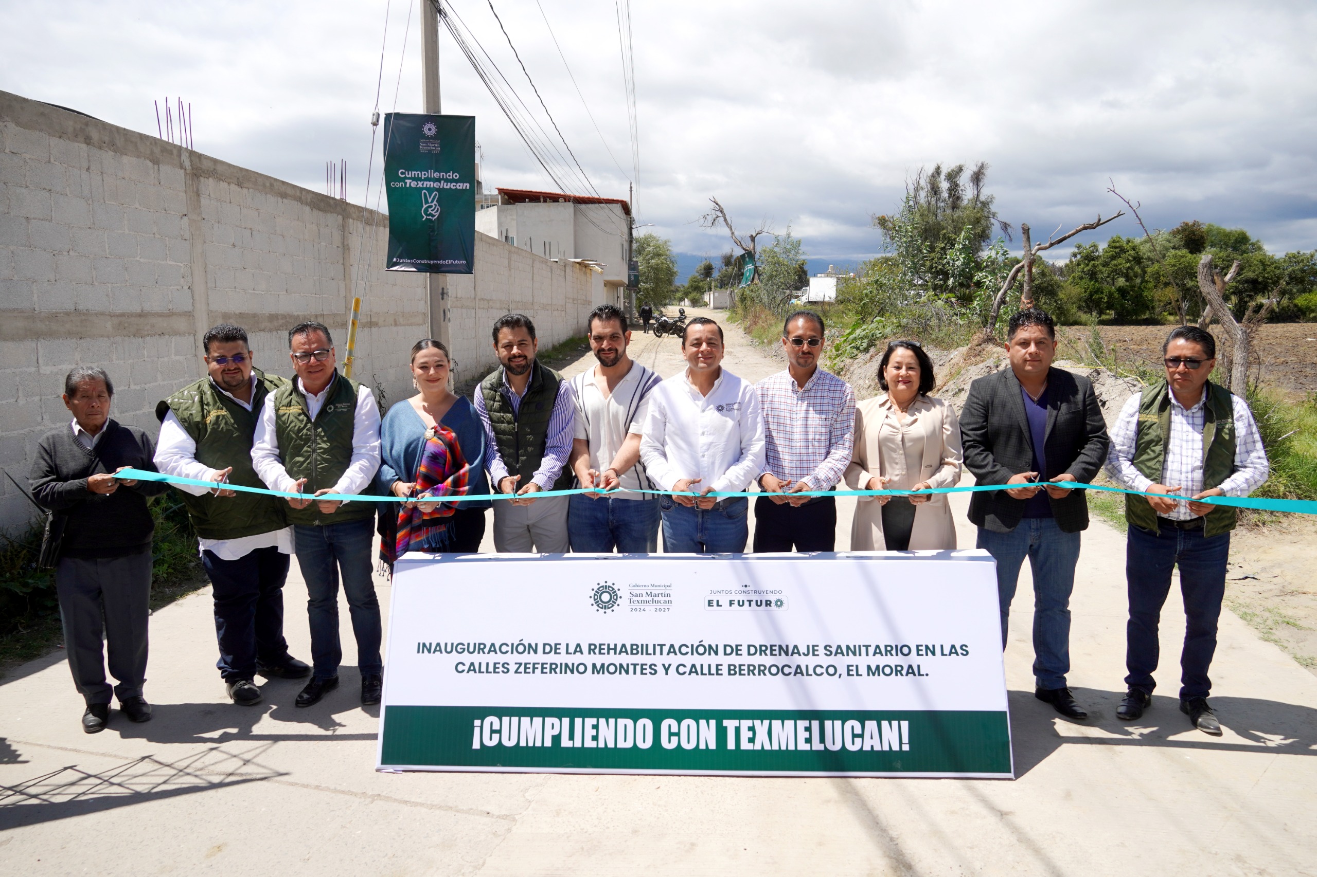 Obras que atienden necesidades prioritarias: Gobierno de Texmelucan rehabilita drenaje sanitario en el moral