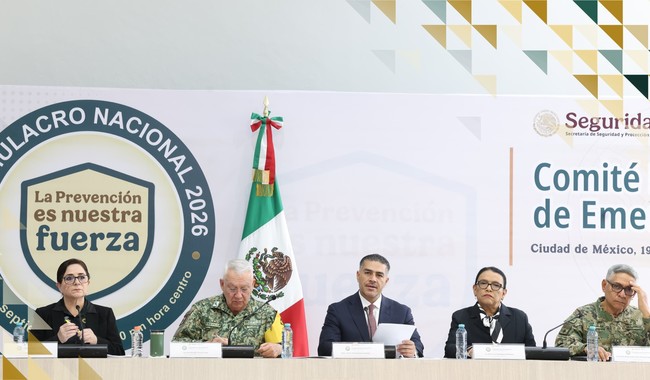 PARTICIPARON 33 MILLONES DE PERSONAS EN EL SEGUNDO SIMULACRO NACIONAL 2026; FUE UN EJERCICIO PREVENTIVO EXITOSO