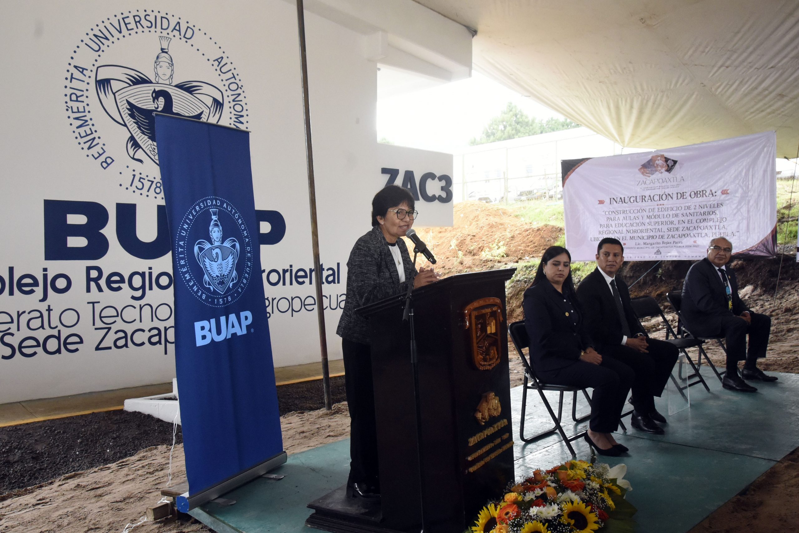 Inaugura Rectora Lilia Cedillo nuevo edificio en el Bachillerato Tecnológico Agropecuario BUAP de Zacapoaxtla