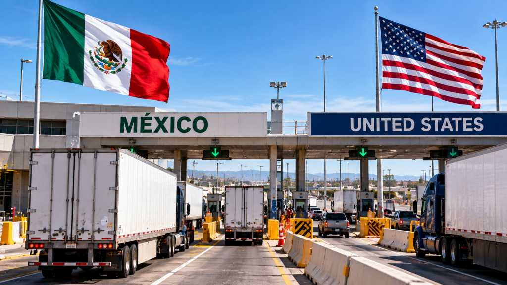 México impulsa ocho nuevos cruces fronterizos con Estados Unidos para agilizar comercio