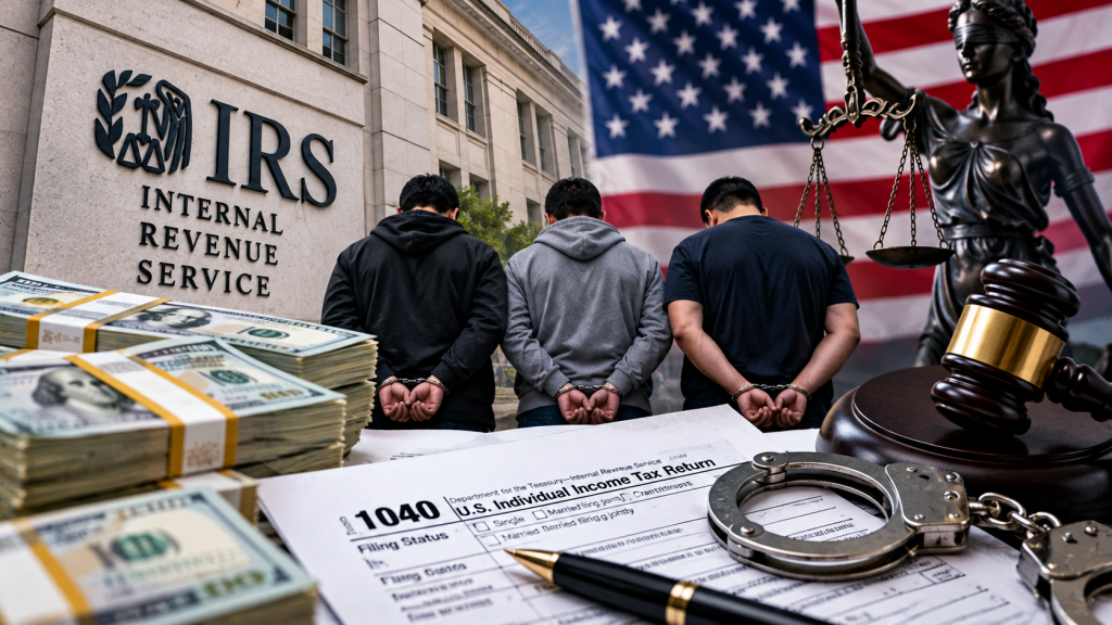 Tres mexicanos enfrentan cargos en Estados Unidos por presunto fraude fiscal de más de 74 millones de dólares