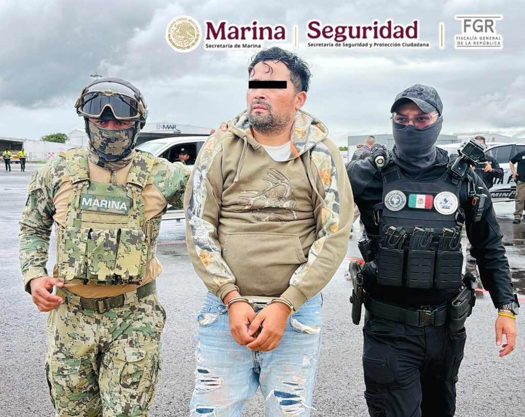 Detienen en Oaxaca a “El Semáforo”, presunto jefe regional del CJNG, y a una operadora logística