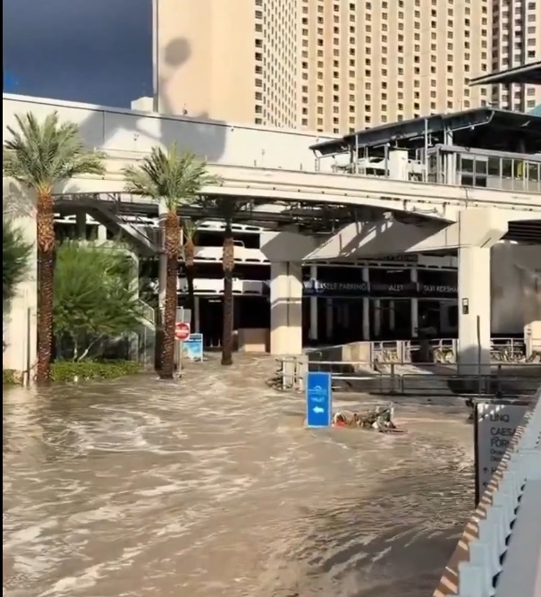 Remanentes de Rachel provocan inundaciones en Las Vegas y rompen récord de lluvia