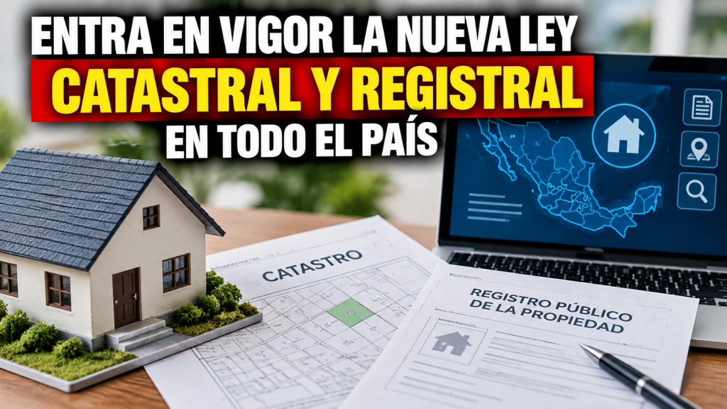 Entra en vigor la Ley General para el Fortalecimiento y Armonización Catastral y Registral