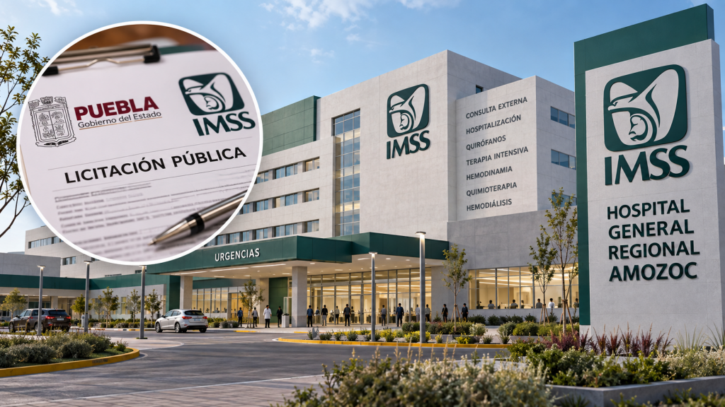 Gobierno de Puebla emite licitación del Hospital General Regional del IMSS en Amozoc